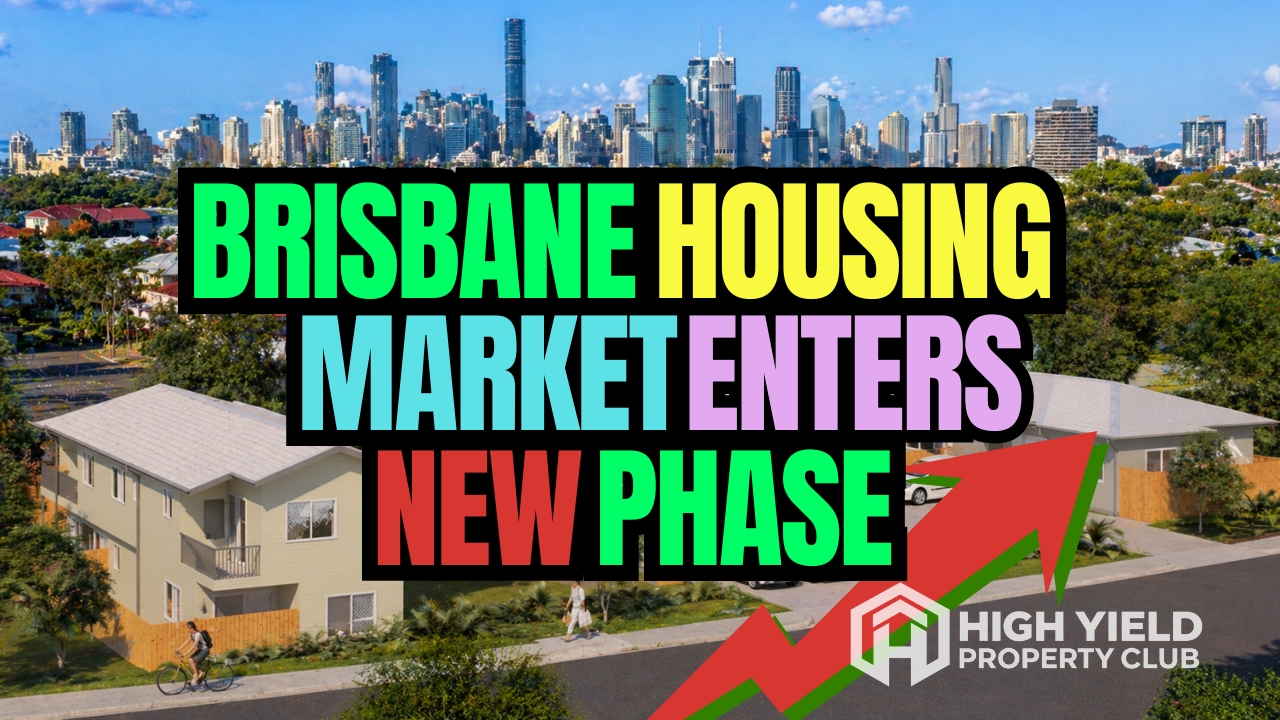 rooming houses with Brisbane cityscape as background