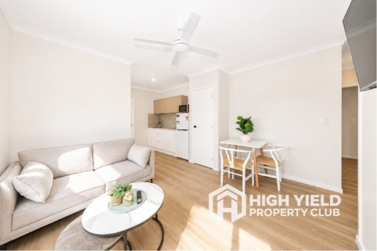 private micro-apartment in a co-living investment property