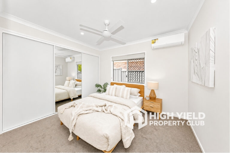 private bedroom in a modern rooming house in Brisbane
