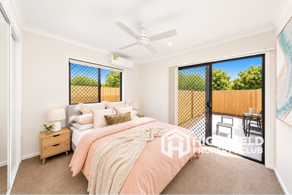 private bedroom of a modern rooming house for super fund investment